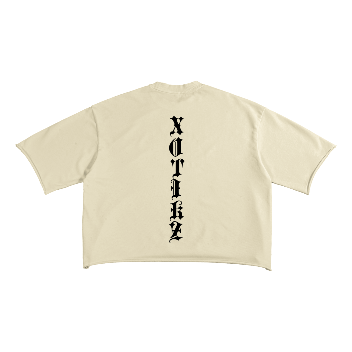 Raw Cropped Boxy Tee - X0TIKZ